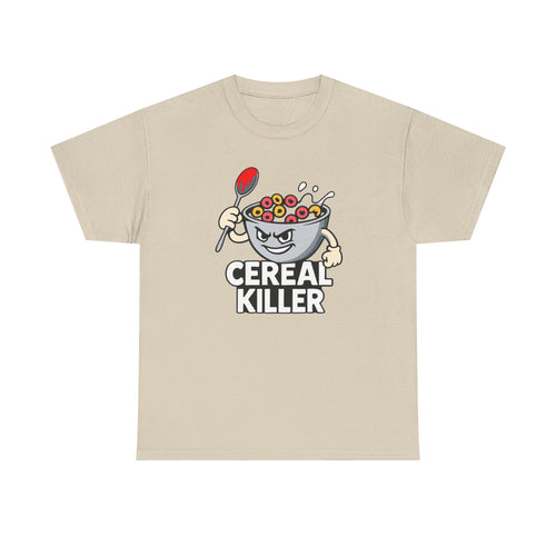 Cereal Killer Graphic Tee — Funny Breakfast Cartoon T‑Shirt