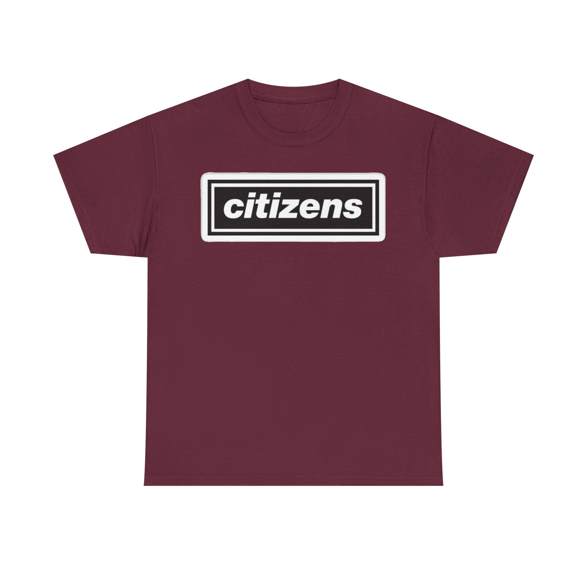 Citizens Manchester City Logo T-Shirt — Minimal Retro Box-Logo Tee