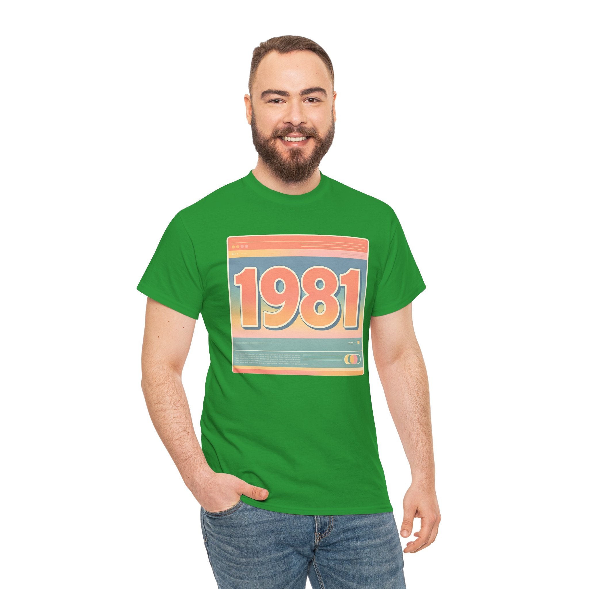 Vintage 1981 Retro Tee — 40th Birthday Gift Shirt