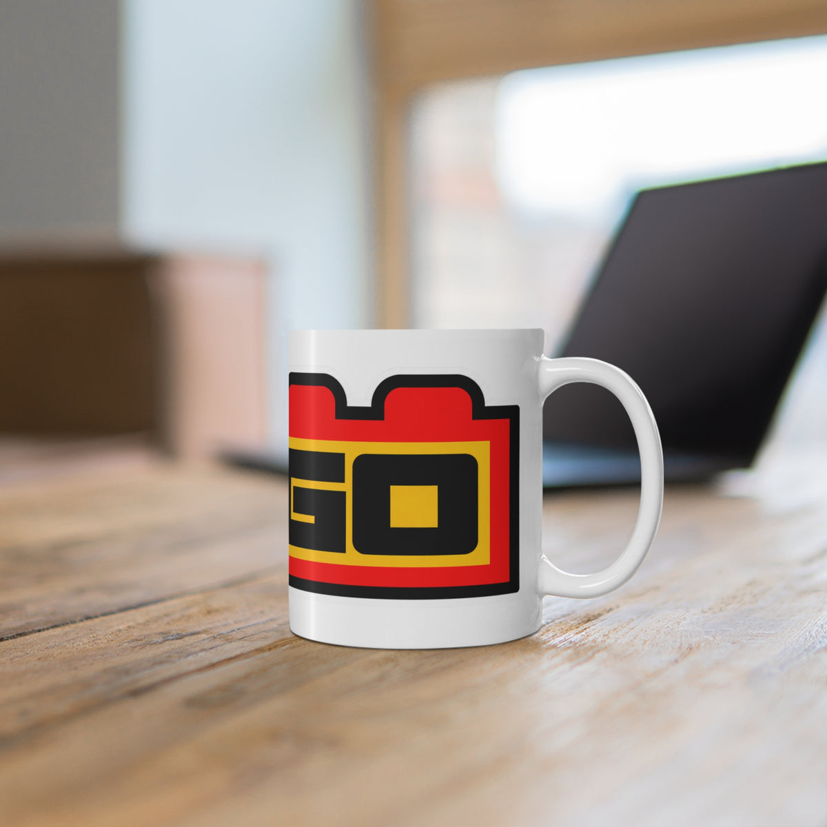 LEGO Logo Ceramic Coffee Mug — 11oz & 15oz Retro Brick Design