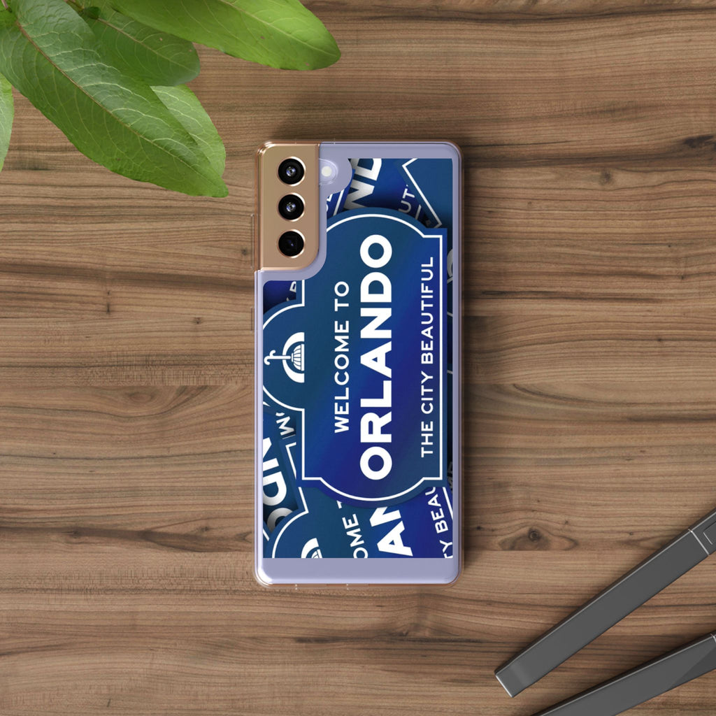 Orlando Clear Phone Case — "Welcome to Orlando" City Sign Design