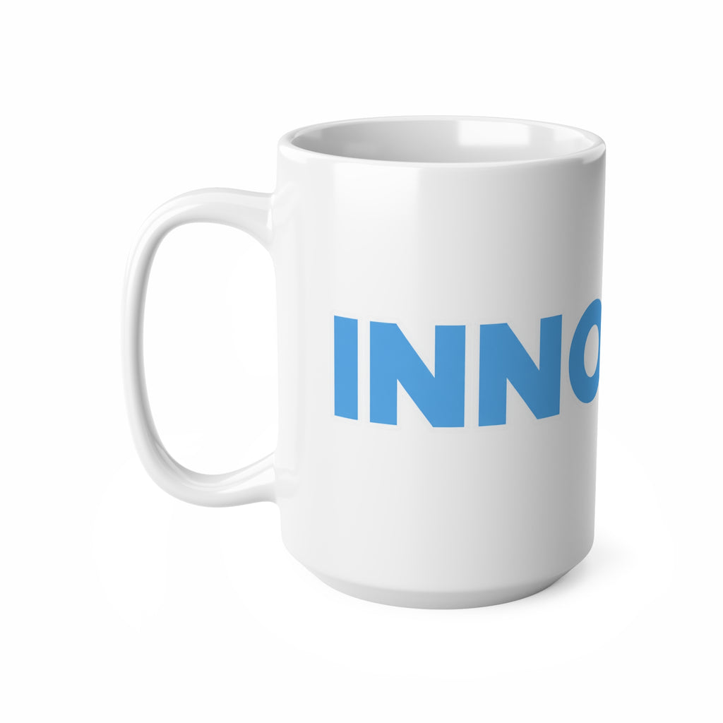 INNOCENT Bold Blue Ceramic Coffee Mug — 11oz & 15oz