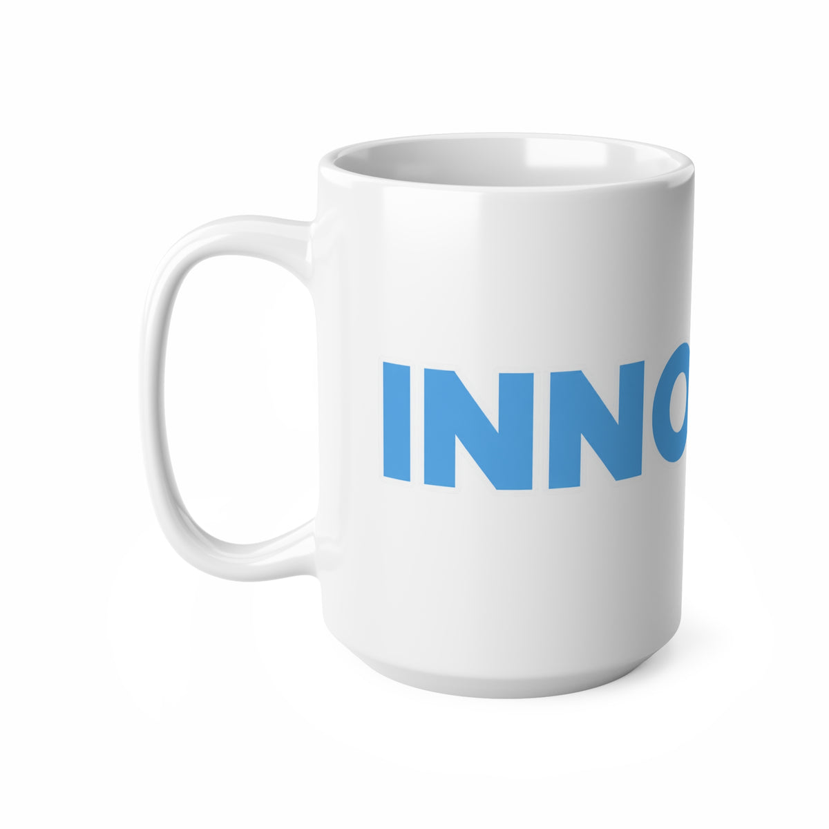 INNOCENT Bold Blue Ceramic Coffee Mug — 11oz & 15oz
