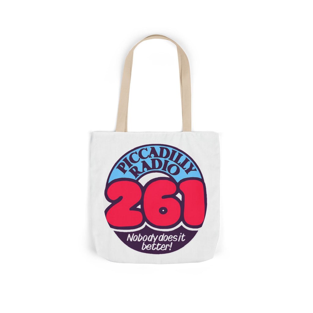 Tote Bag — Retro 'Piccadilly Radio 261' Vintage Logo Canvas Tote