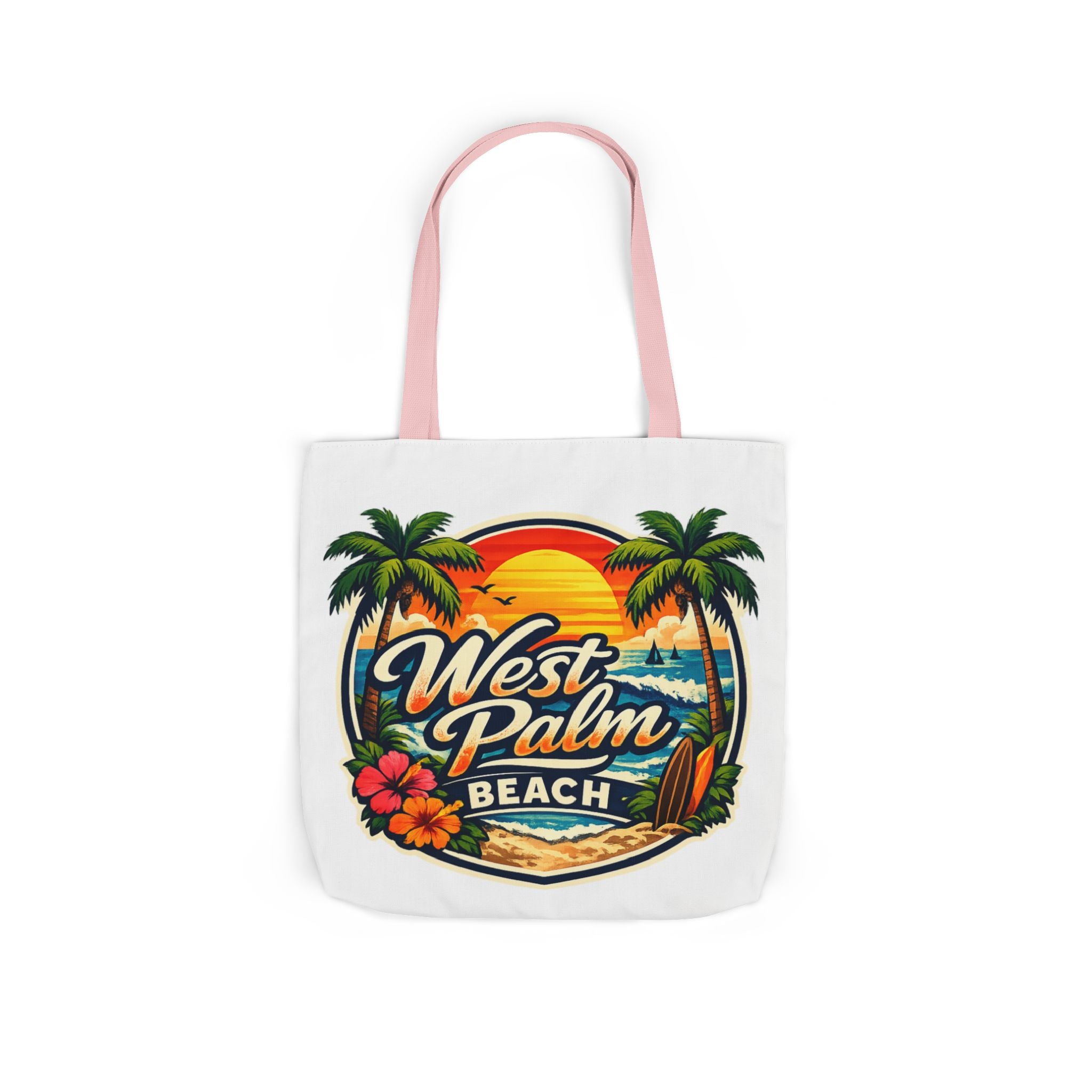 West Palm Beach Vintage Sunset Tote