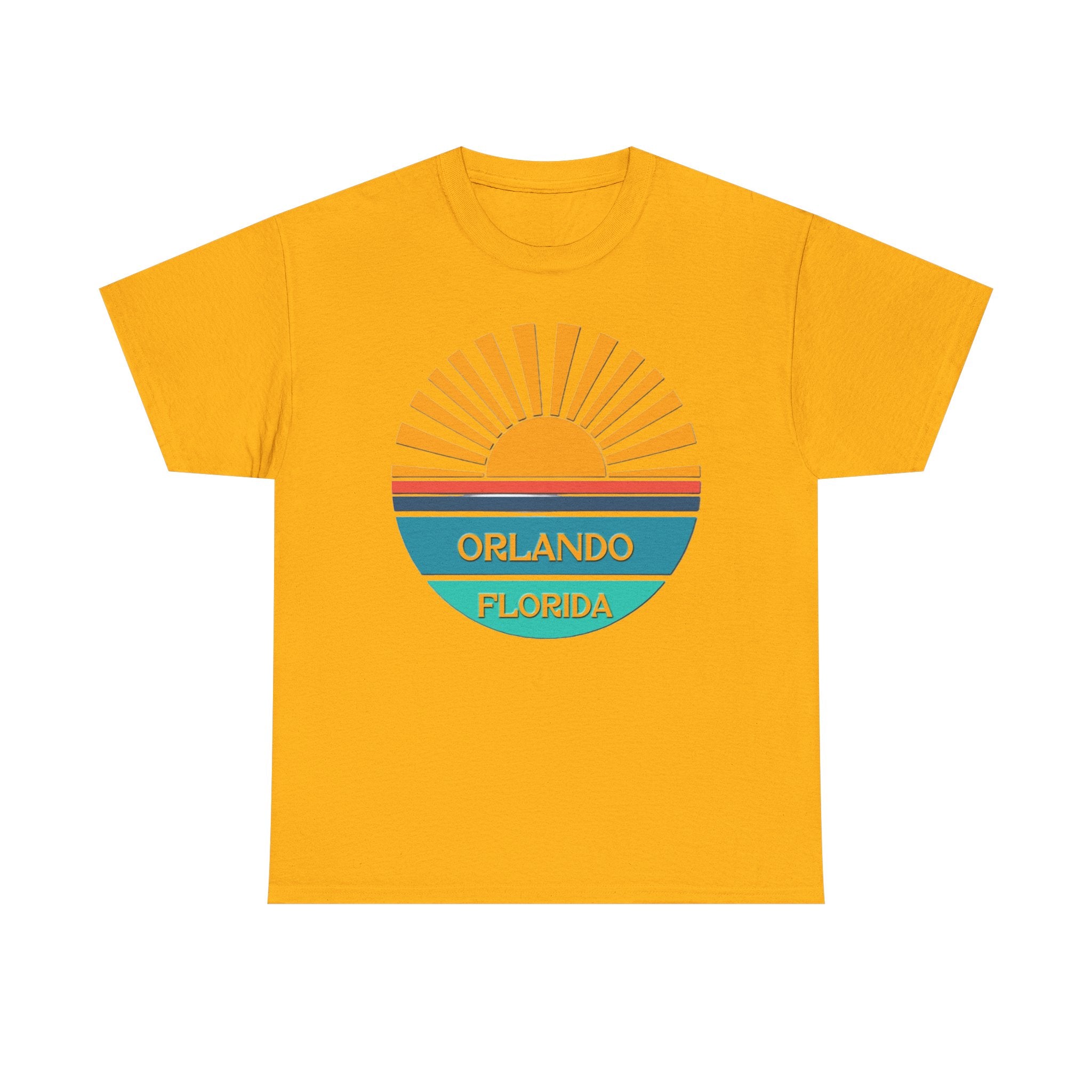 Orlando Florida Sunset T-Shirt – Retro Sunburst Vacation Tee