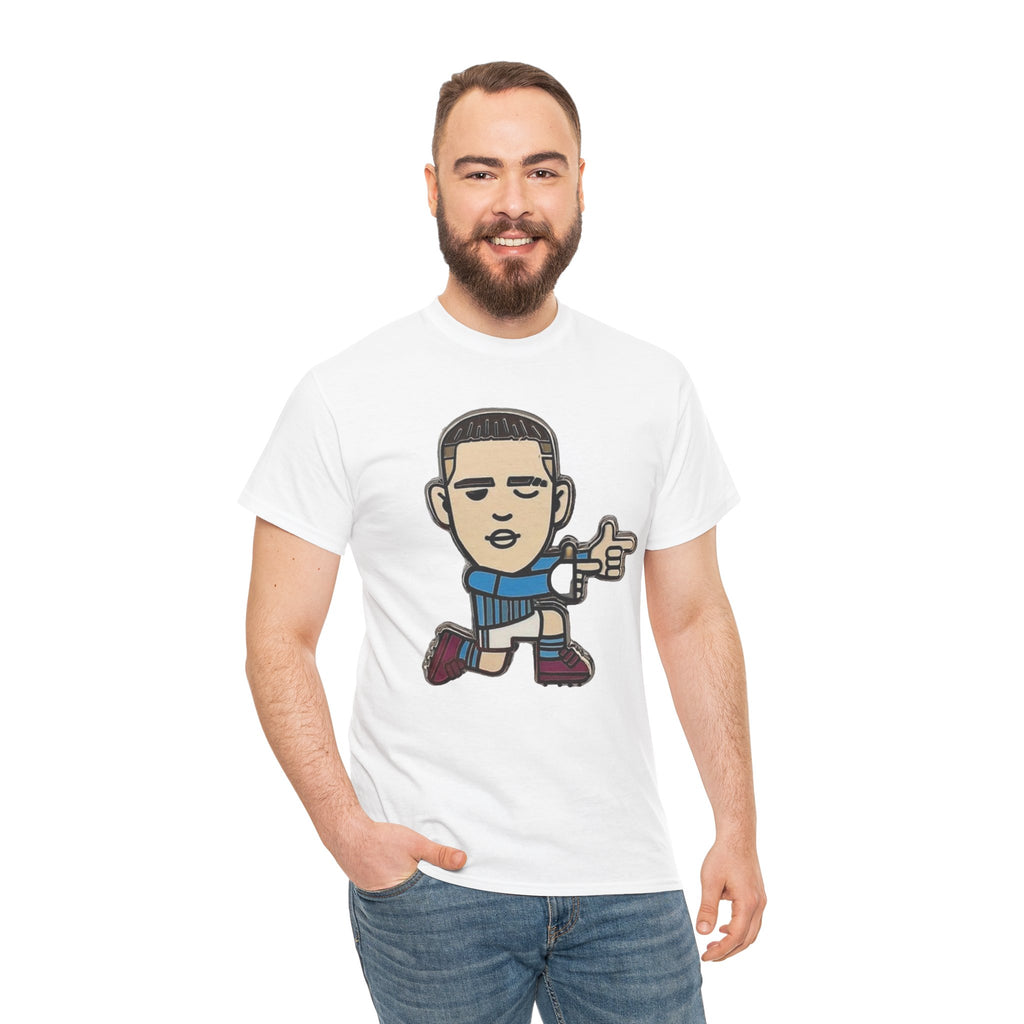 Phil Foden Cartoon Dance Pose Tee - Funky Character Graphic T-Shirt