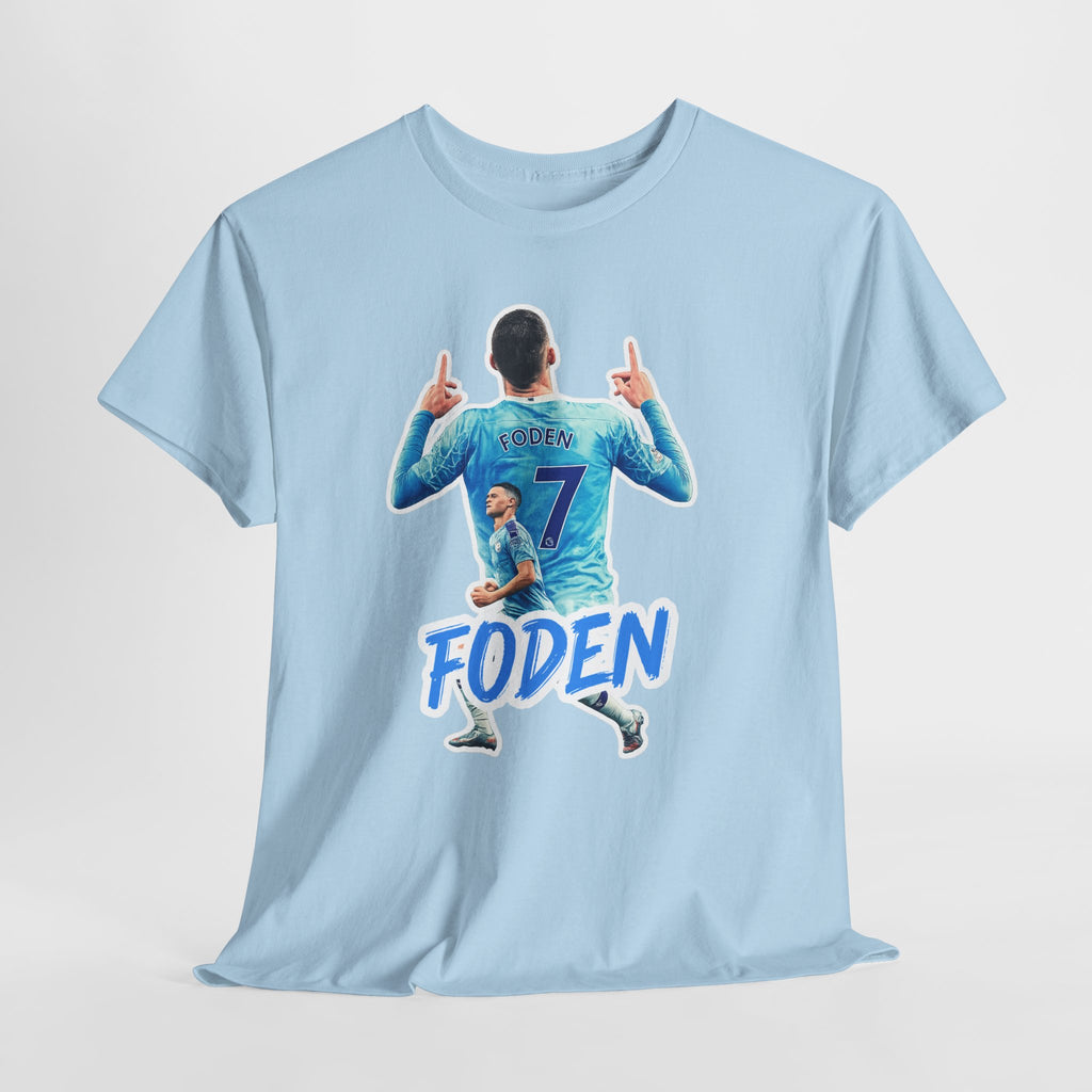 Phil Foden #7 Soccer T‑Shirt — Manchester City Fan Jersey Tribute