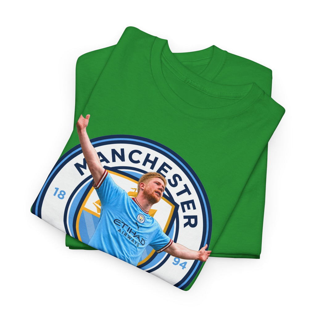 Kevin De Bruyne Manchester Football Club Legend Cotton T-Shirt — Player Celebration Graphic T-Shirt