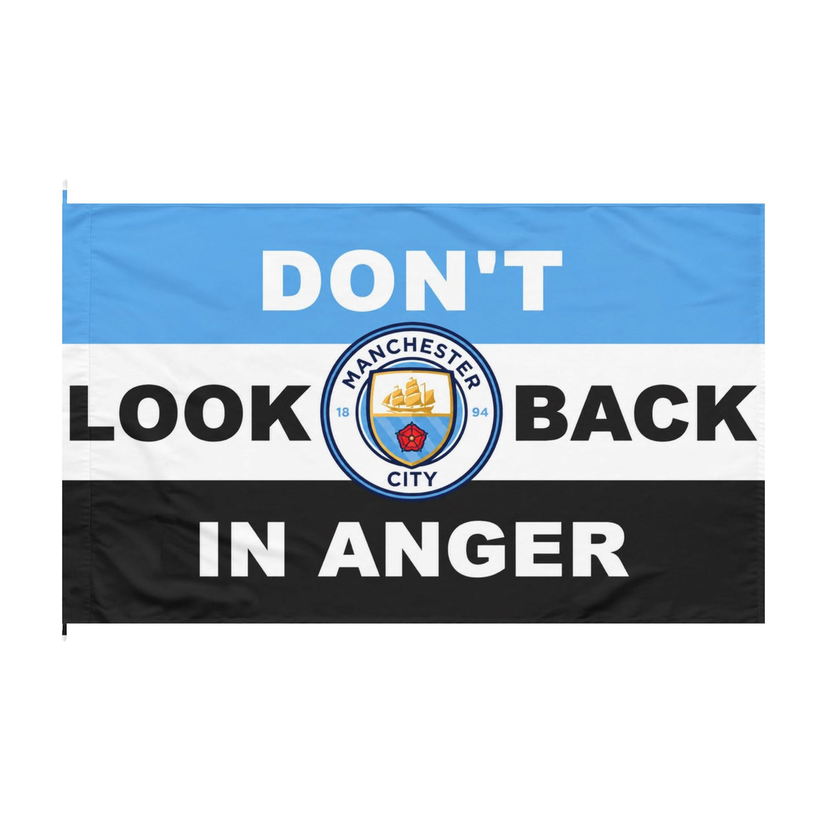 Don't Look Back in Anger Football Fan Flag