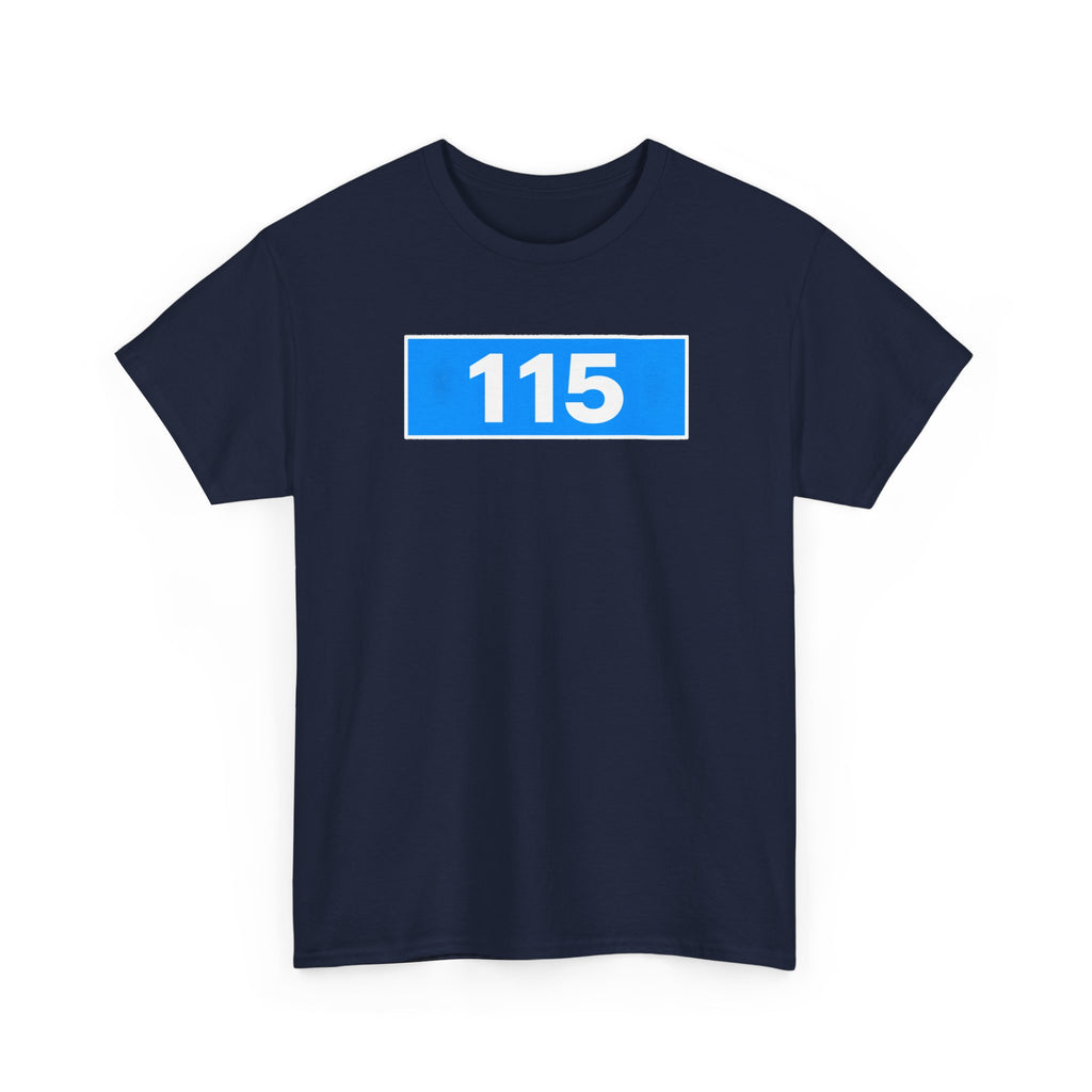 Manchester City 115 Inspired Minimalist Graphic Cotton T-Shirt