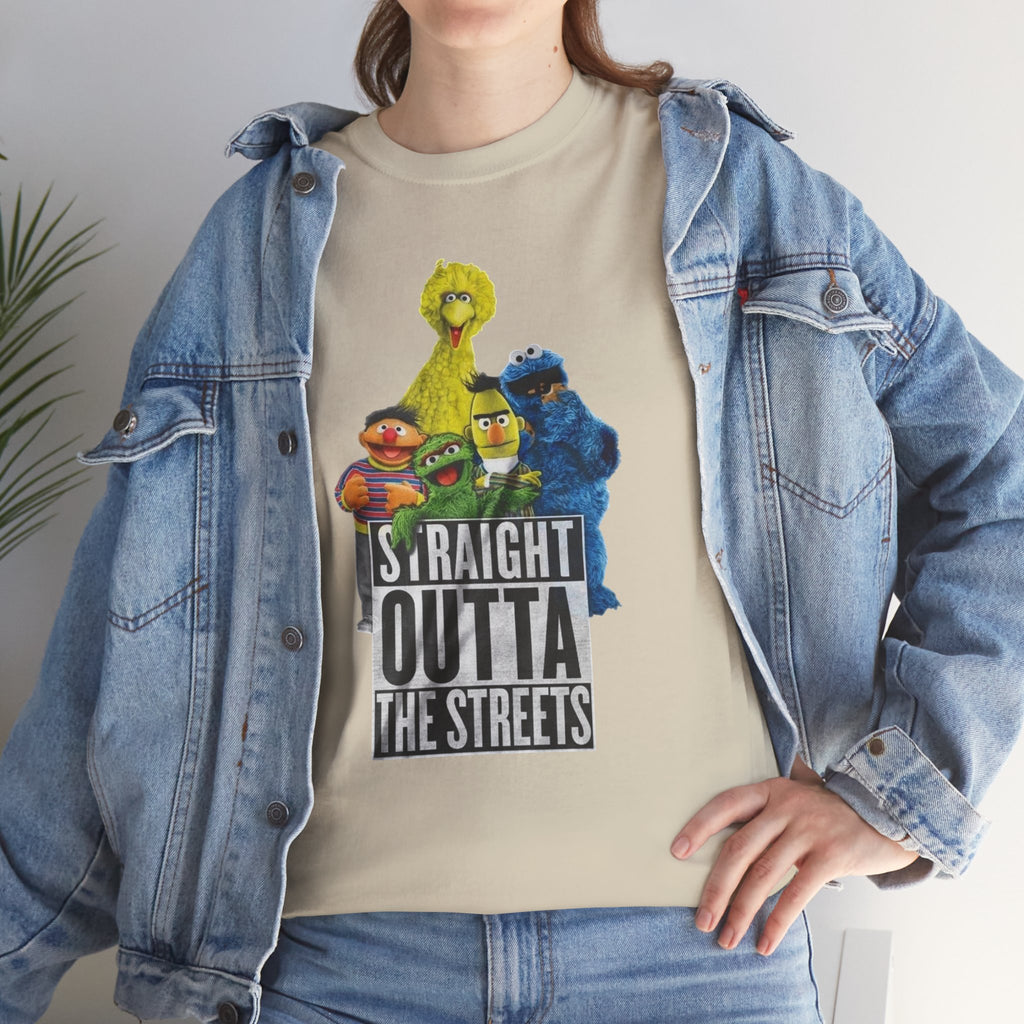 T-Shirt — "Straight Outta the Streets" Sesame Friends Graphic Tee