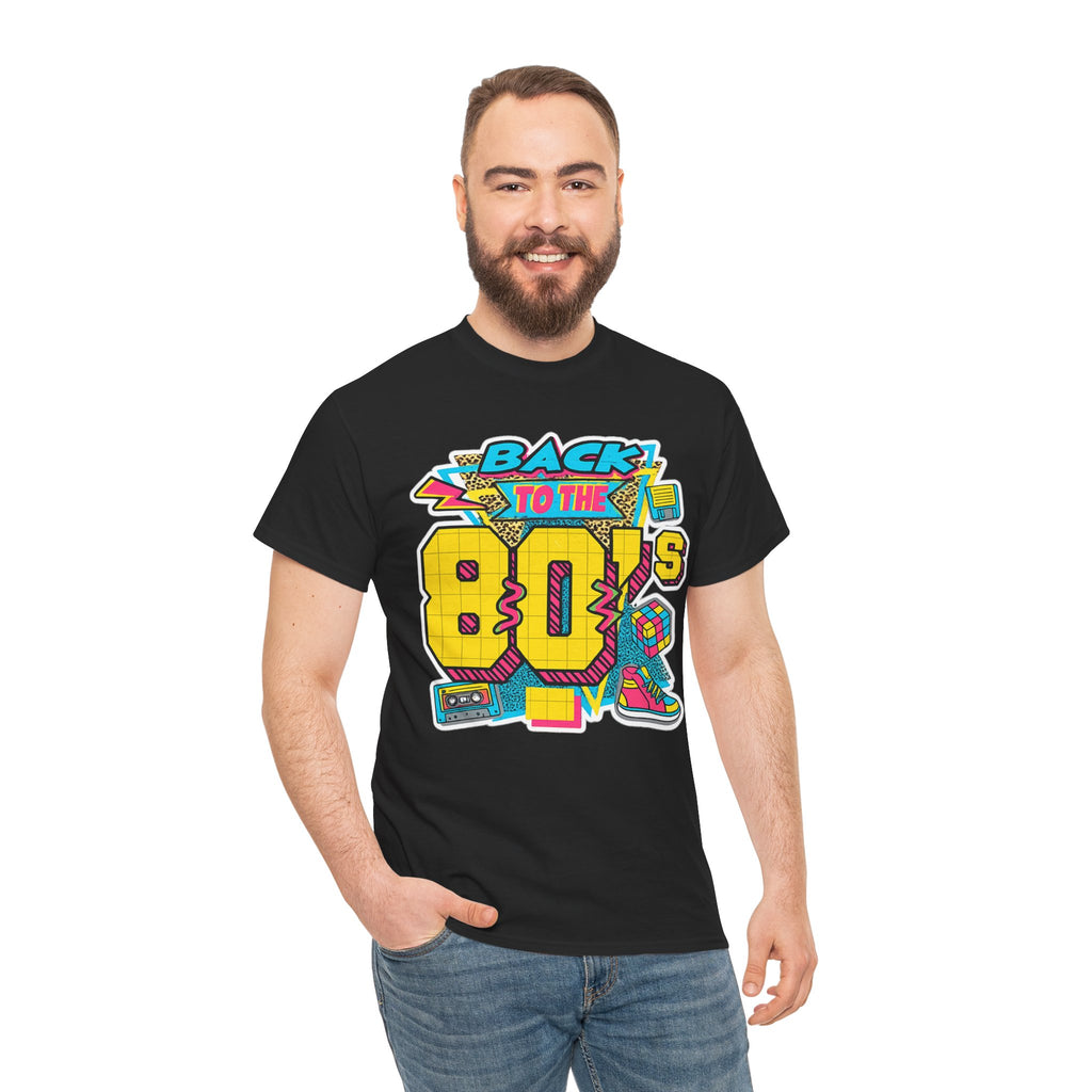 Back to the 80s Retro Graphic Tee — Vintage 80s Neon Design