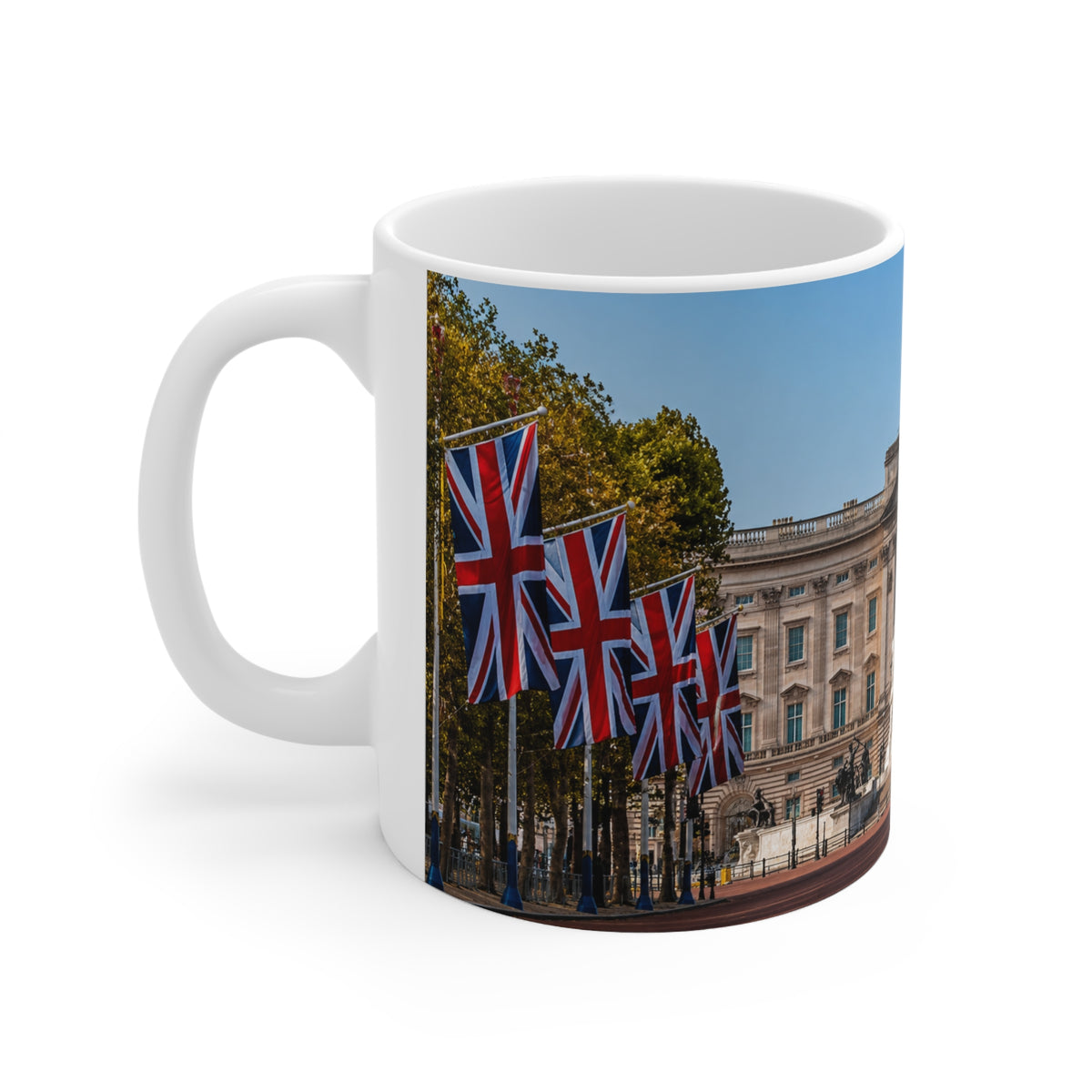 Buckingham Palace Photo Mug – Union Jack London Souvenir Coffee Cup (11oz, 15oz)