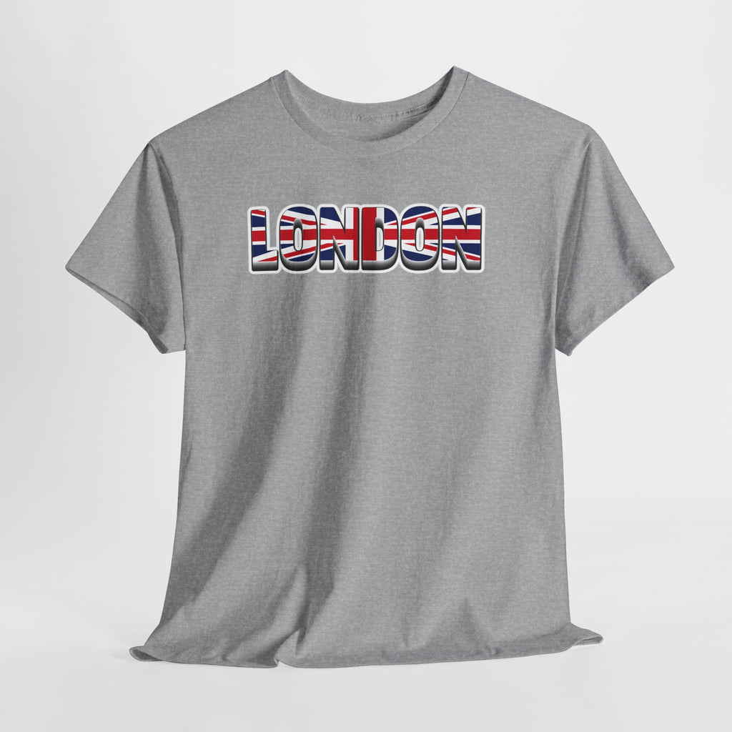 London Union Jack Graphic Tee — Bold UK Travel T-Shirt