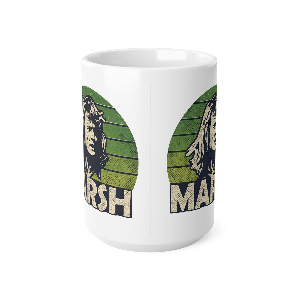 Rodney Marsh Vintage Portrait Mug — Retro Green Ceramic Coffee Cup (11oz & 15oz)