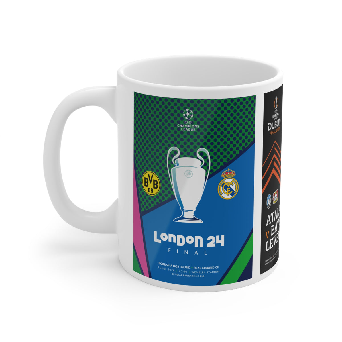2024 UEFA Finals Programme Covers Inspired Ceramic Coffee Mug (11oz & 15oz)