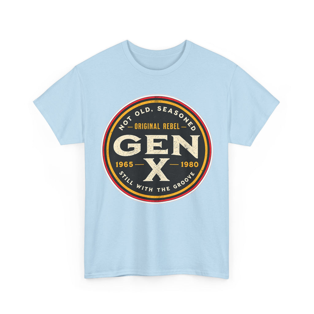 Gen X Tee - 'Not Old, Seasoned' Vintage Rebel Graphic T-Shirt (1965-1980)
