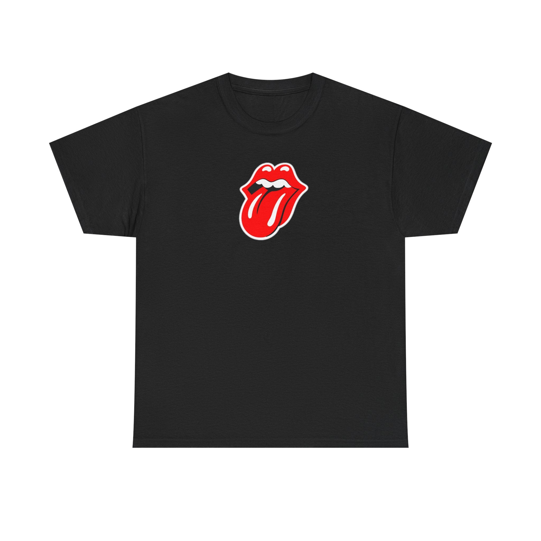 Rock Retro Red Tongue and Lips Graphic Tee