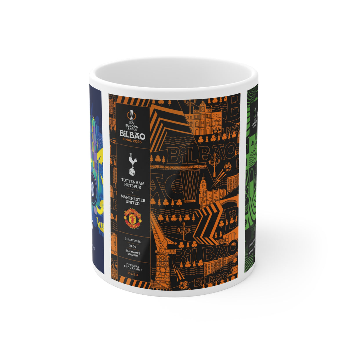 2025 UEFA Finals Programme Covers Inspired Ceramic Coffee Cup (11oz/15oz)
