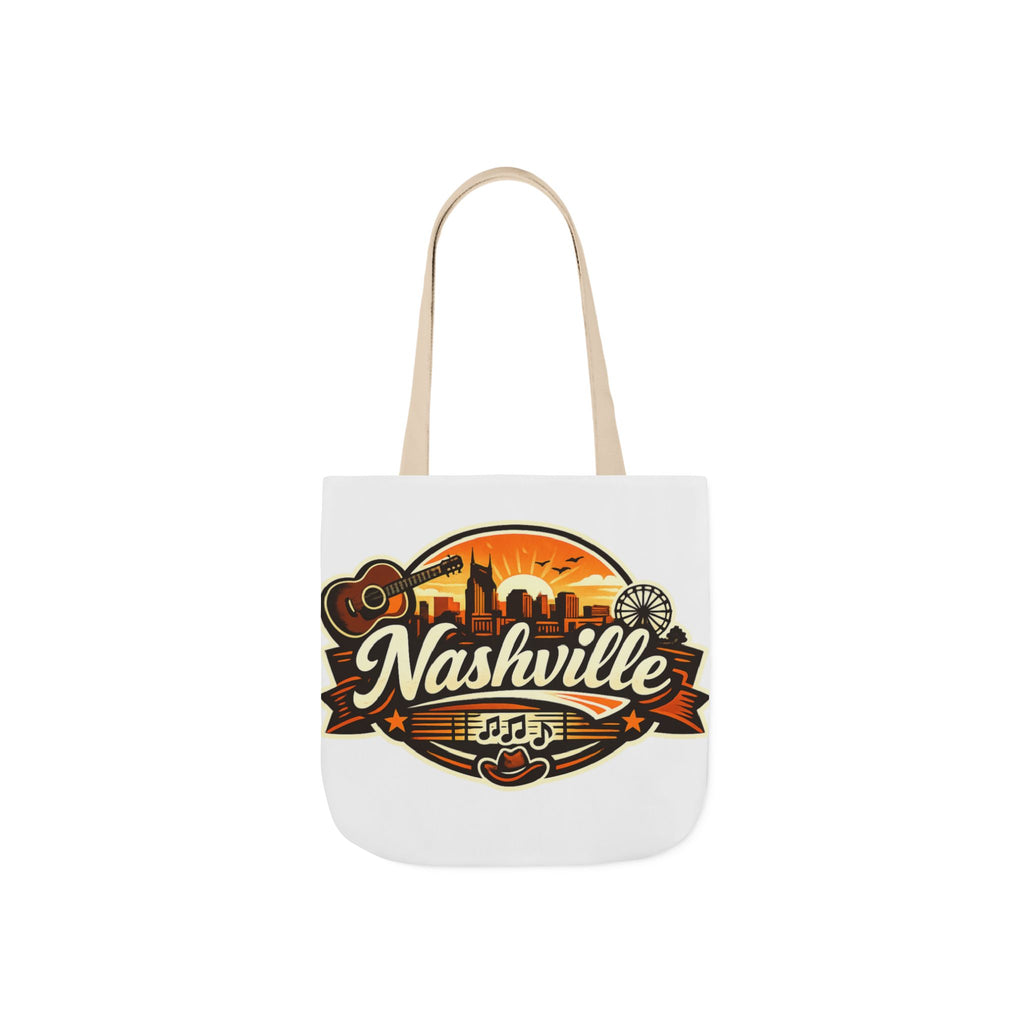 Nashville Sunset Tote Bag — Country Music Skyline Canvas Tote