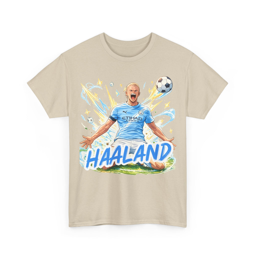 Erling Haaland Anime Fan Tee — Celebratory Football Player Graphic T-Shirt
