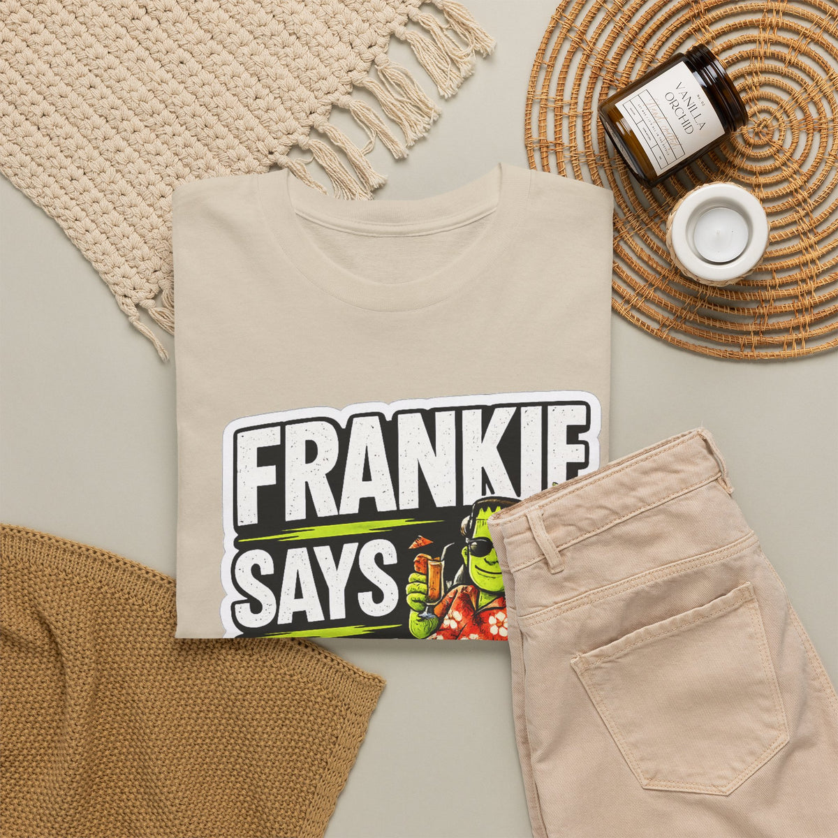 Frankie Says Relax Funny Graphic Cotton T-Shirt