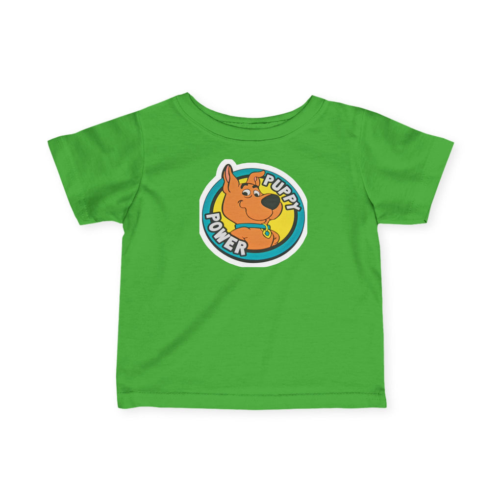 Scooby Doo Scrappy Doo Infant Tee — 'Puppy Power' Cute Cartoon Dog Baby T-Shirt, Newborn & Toddler Gift