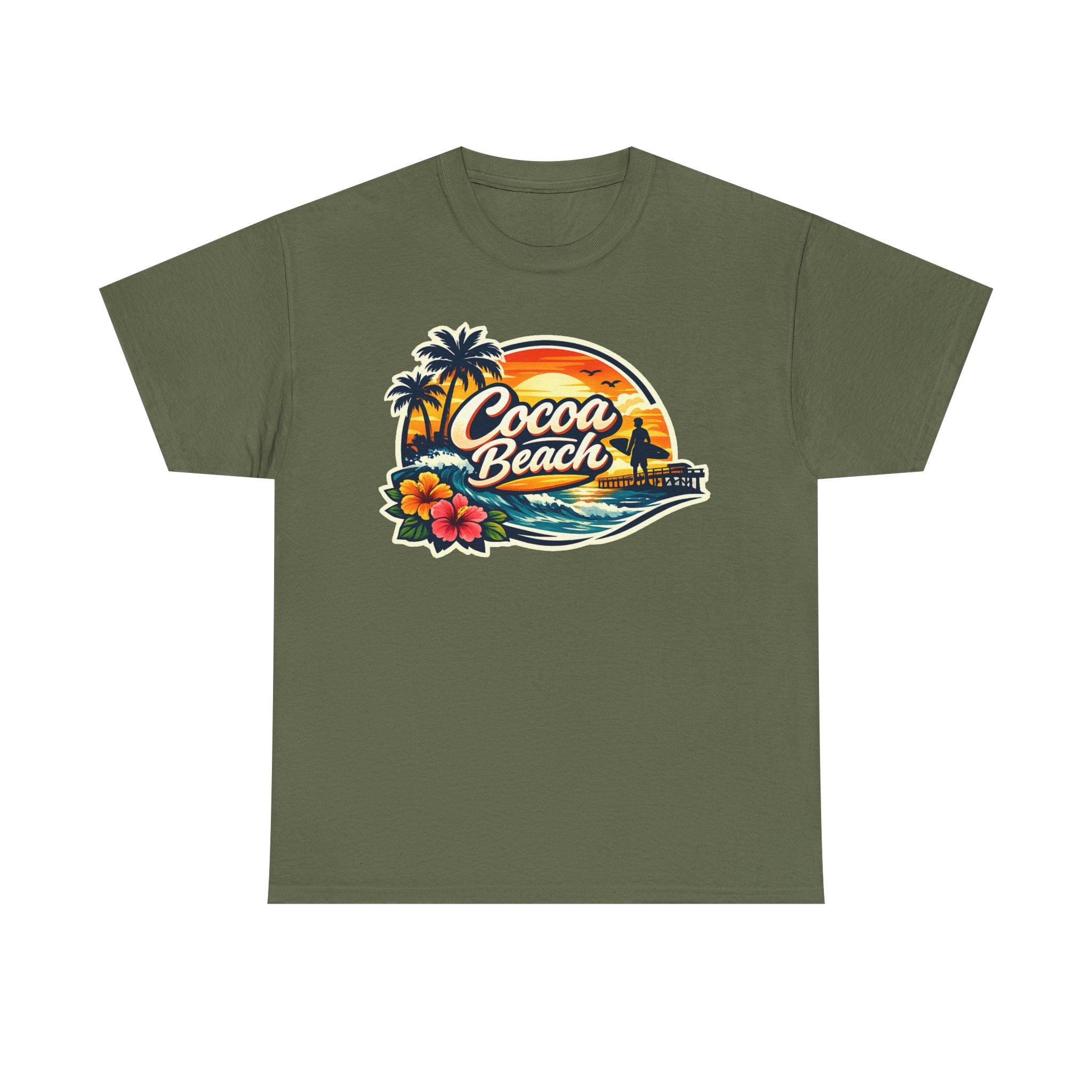 Cocoa Beach Vintage Sunset T-Shirt