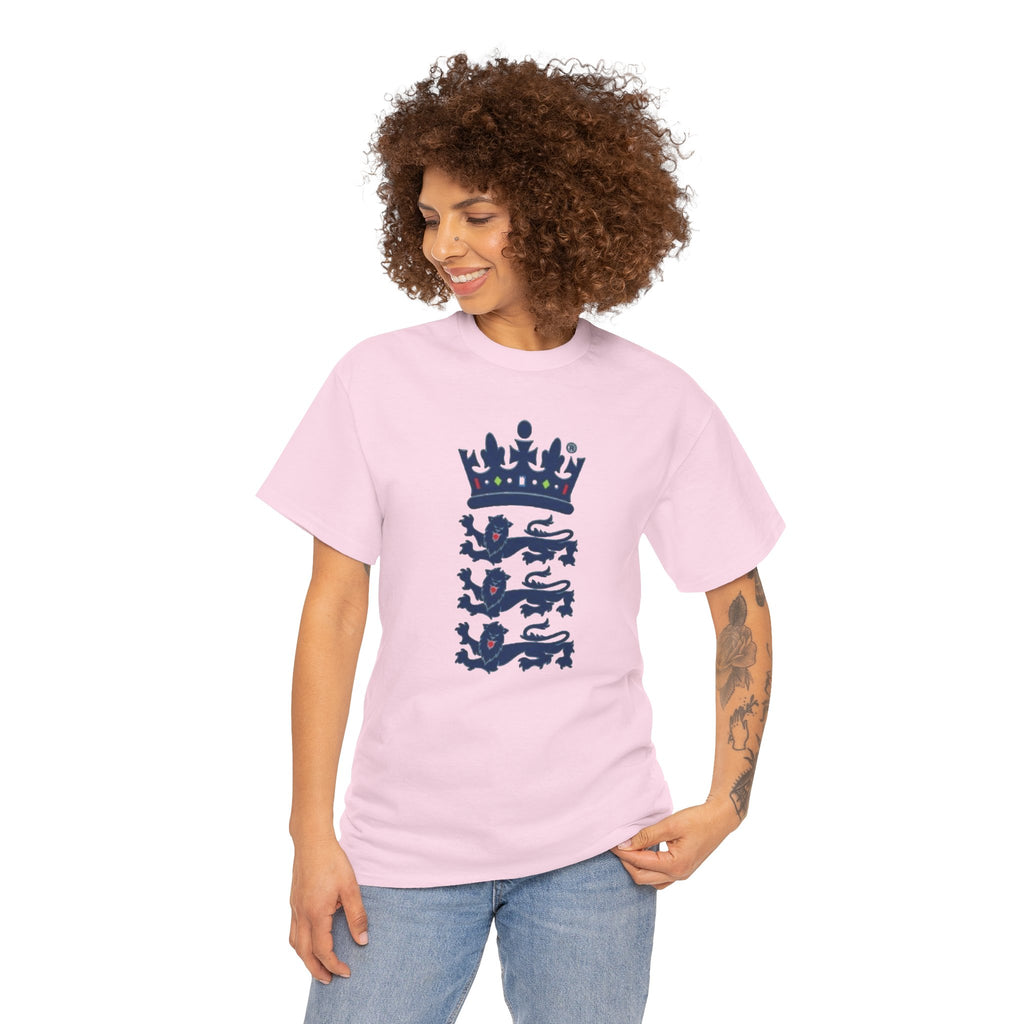 English Cricket T-Shirt — Vintage Cricket Crest Tee