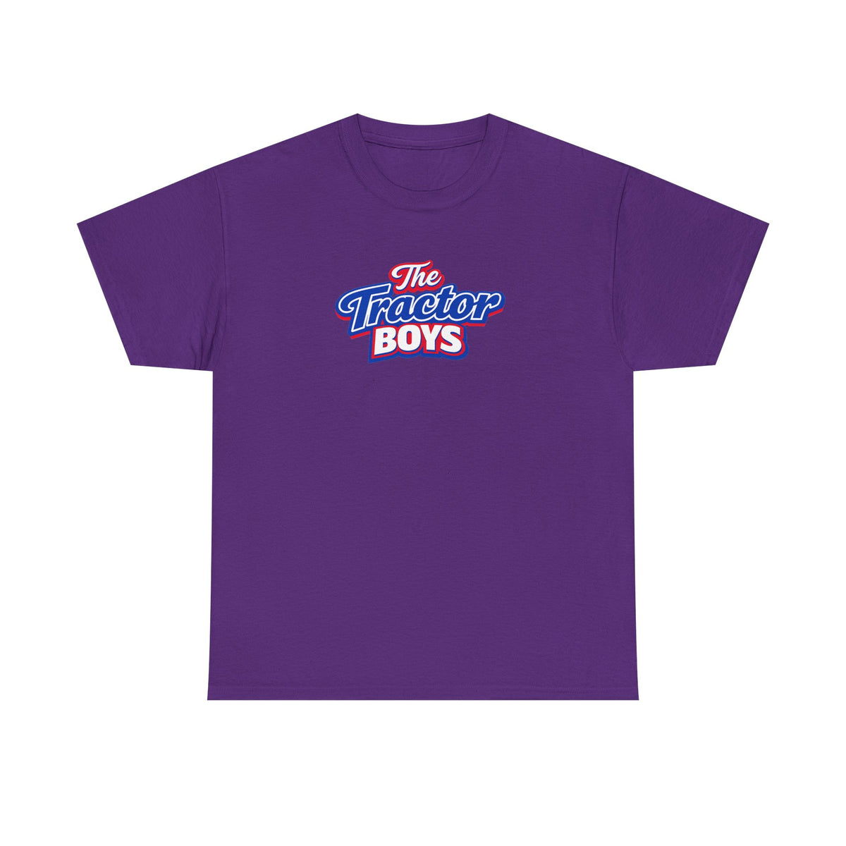 The Tractor Boys T-Shirt — Retro Blue & Red Logo Tee