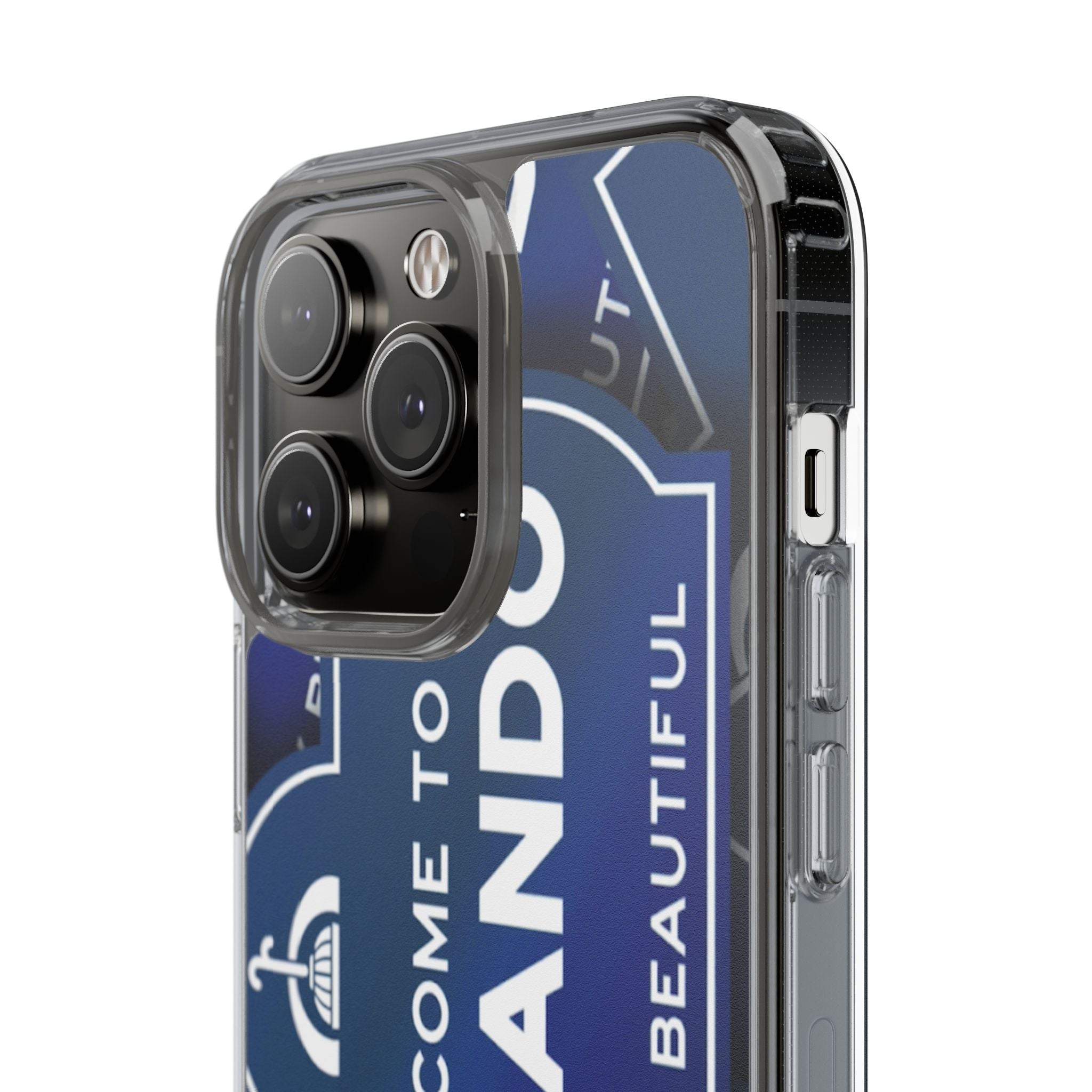 Orlando Clear Phone Case — "Welcome to Orlando" City Sign Design
