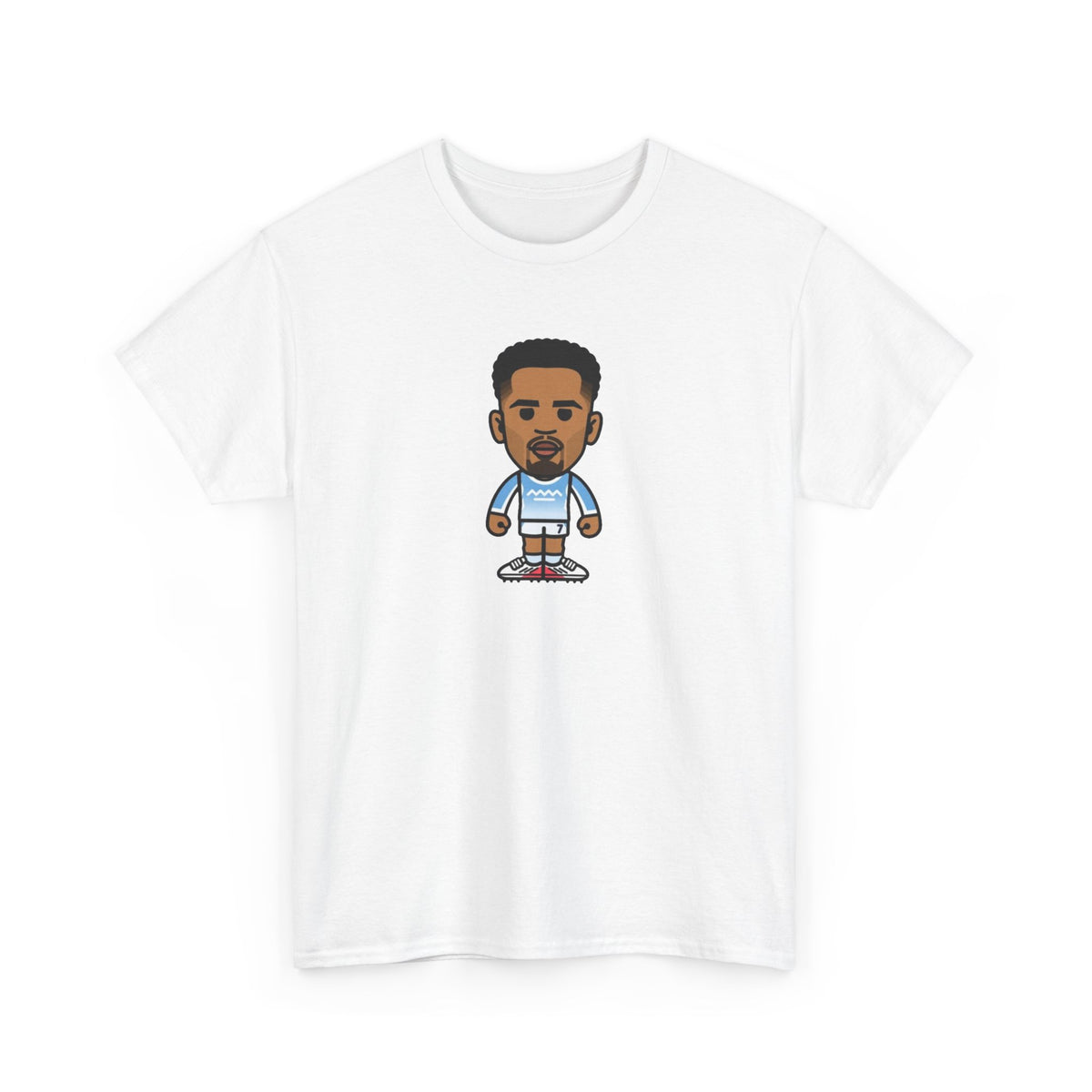 Iliman Ndiaye Manchester City Cartoon Cotton T-Shirt