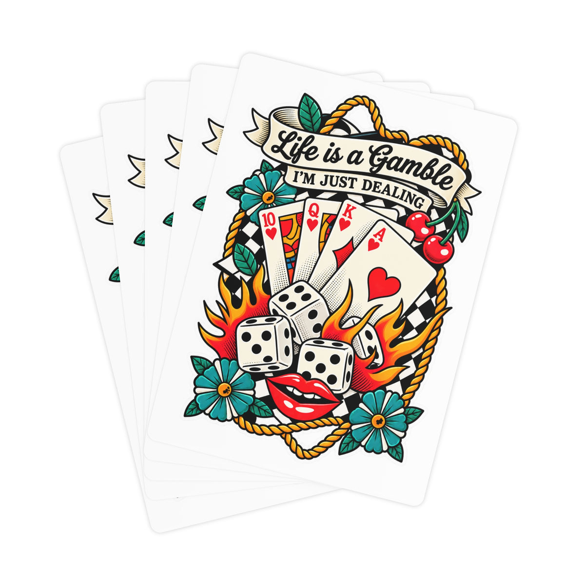 Life is a Gamble Playing / Poker Cards