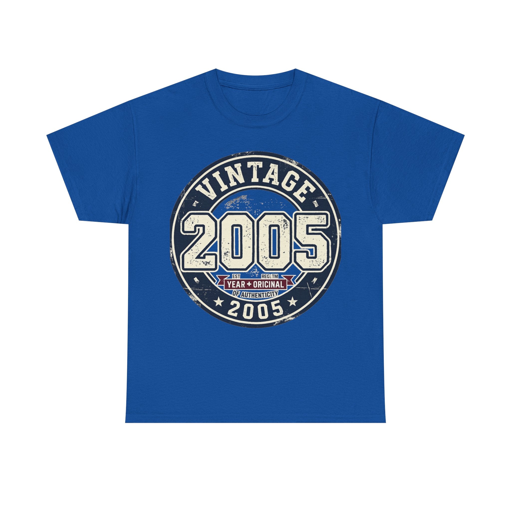 Vintage 2005 T-Shirt — Retro Birth Year Graphic Tee