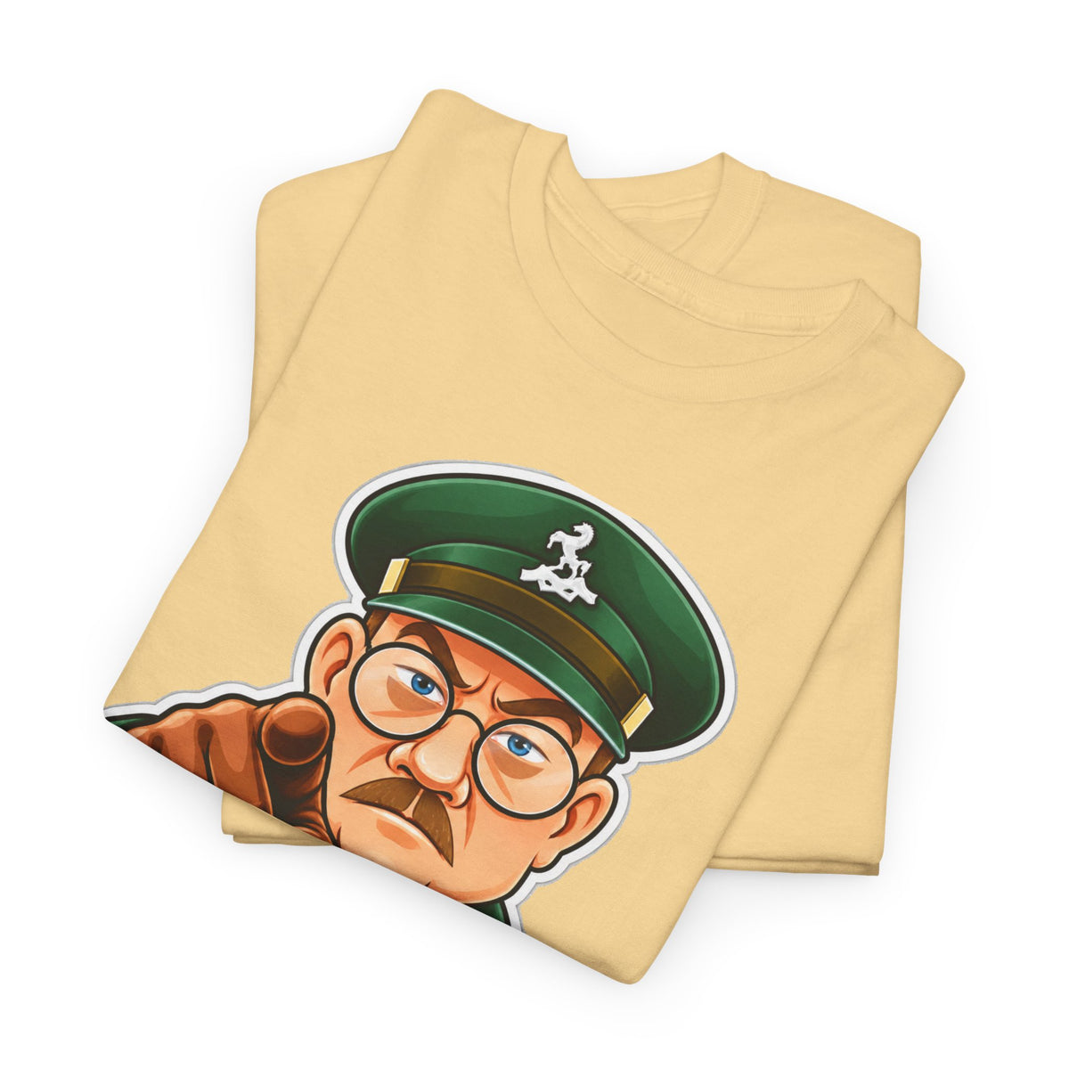 Don’t Tell Him Pike T-Shirt — Vintage Military Sergeant Pointing Graphic Tee