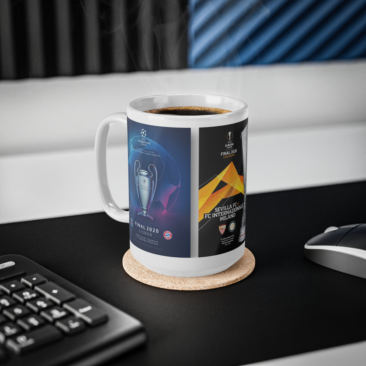 2020 UEFA Finals Programme Covers Inspried Ceramic Mug — (11oz & 15oz)