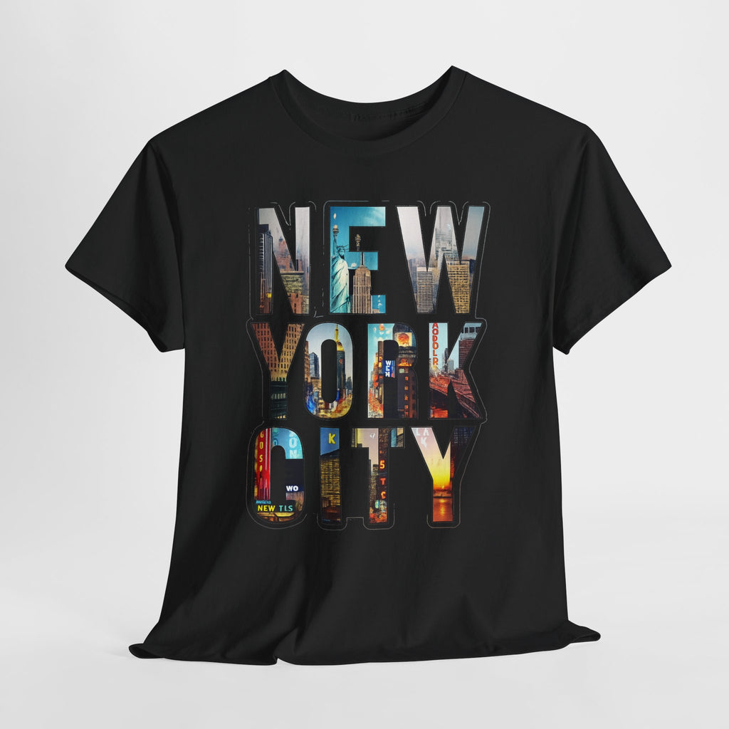 New York City Photo-Block Tee — Vintage Skyline Graphic T-Shirt