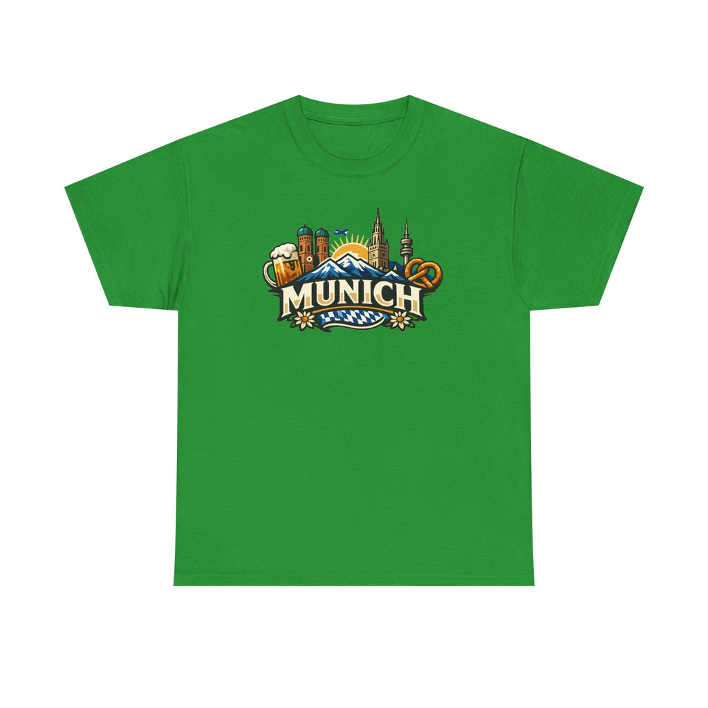 Munich Souvenir T‑Shirt — Oktoberfest Beer & Pretzel Graphic Tee