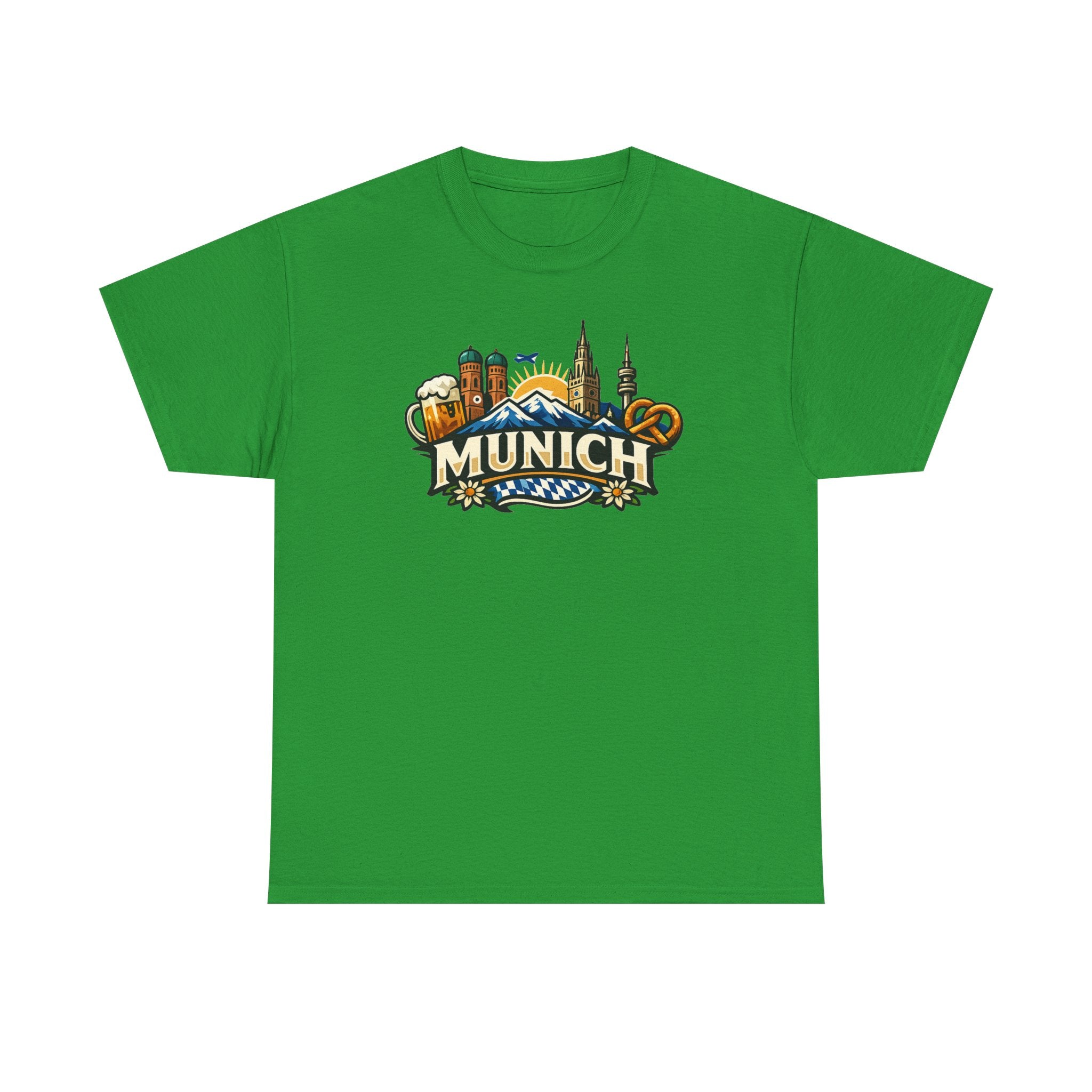 Munich Souvenir T‑Shirt — Oktoberfest Beer & Pretzel Graphic Tee