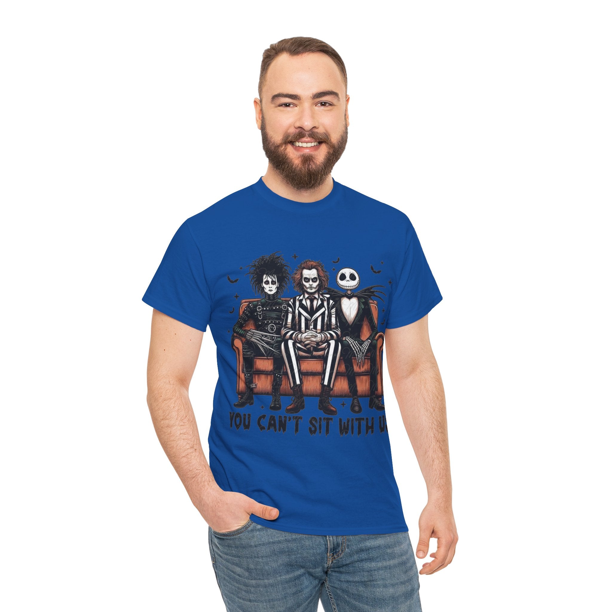 Johnny Depp Graphic Tee — 'You Can't Sit With Us' Halloween Horror Trio T-Shirt