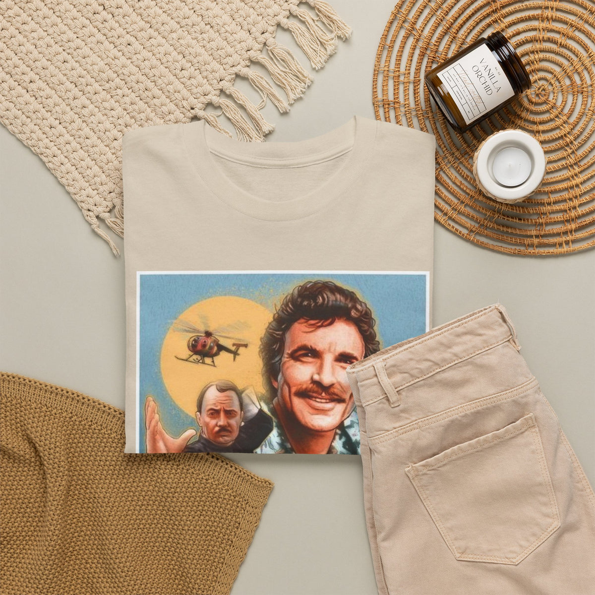 Magnum, P.I. Retro TV Show Inspired Cotton T-Shirt