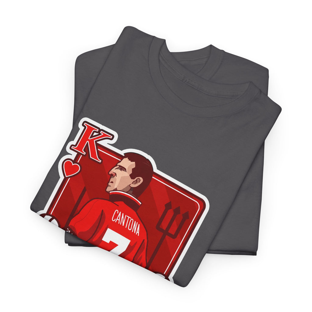 Cantona Playing Card Cotton T-Shirt / Tee — Number 7 Custom Jersey Design