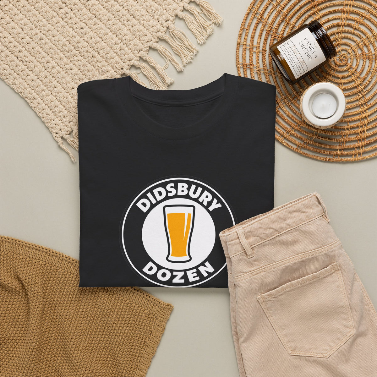 Didsbury Dozen Beer Logo Cotton T-Shirt / Tee