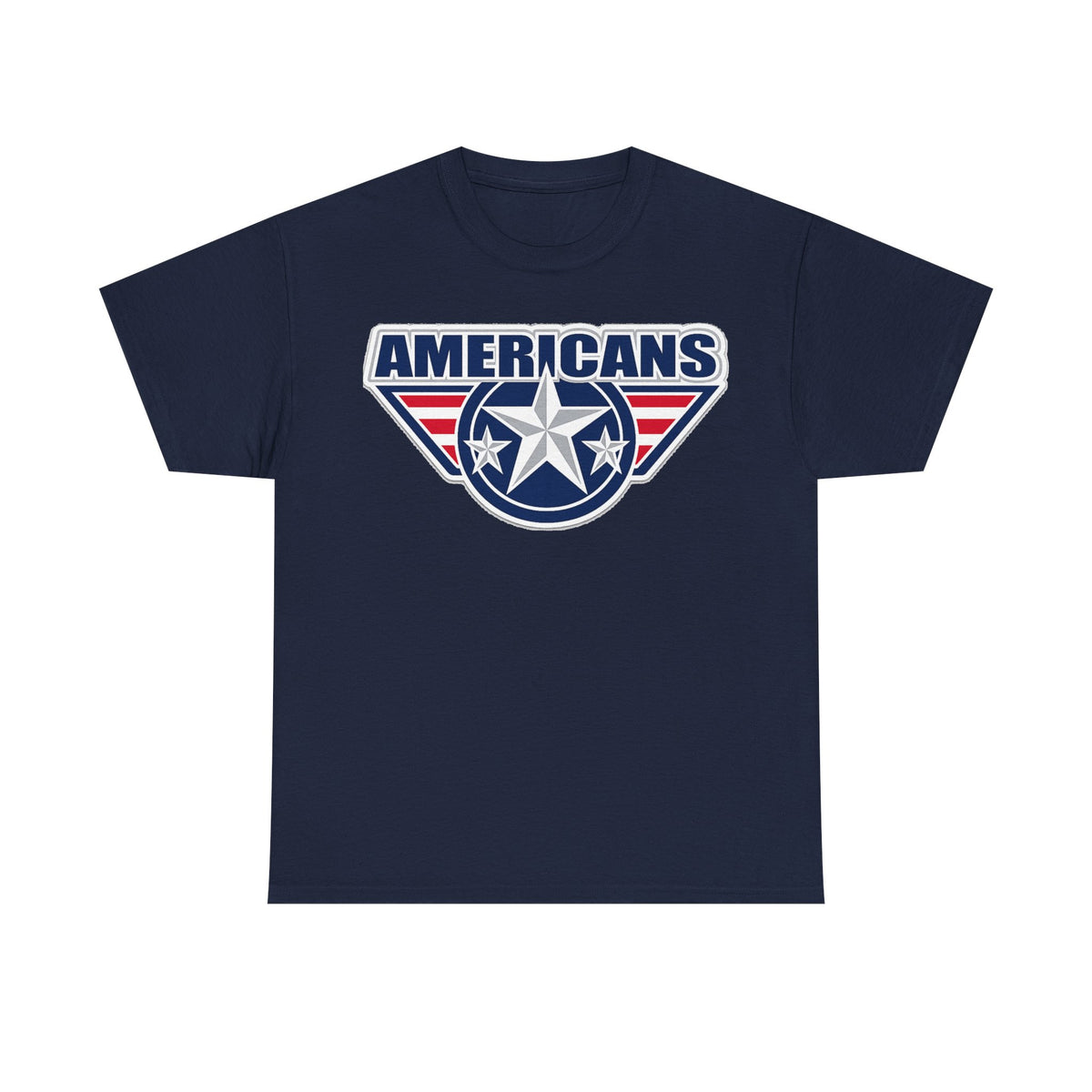 Americans Patriotic Star T‑Shirt — Red White Blue USA Graphic Tee