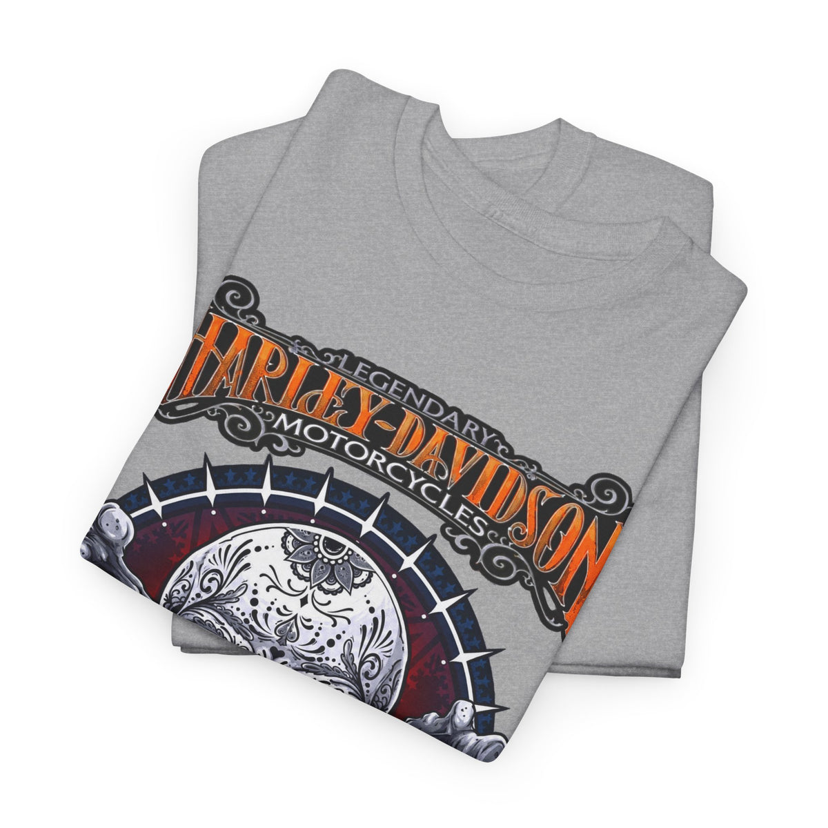 Harley-Davidson Skull Logo Cotton T‑Shirt