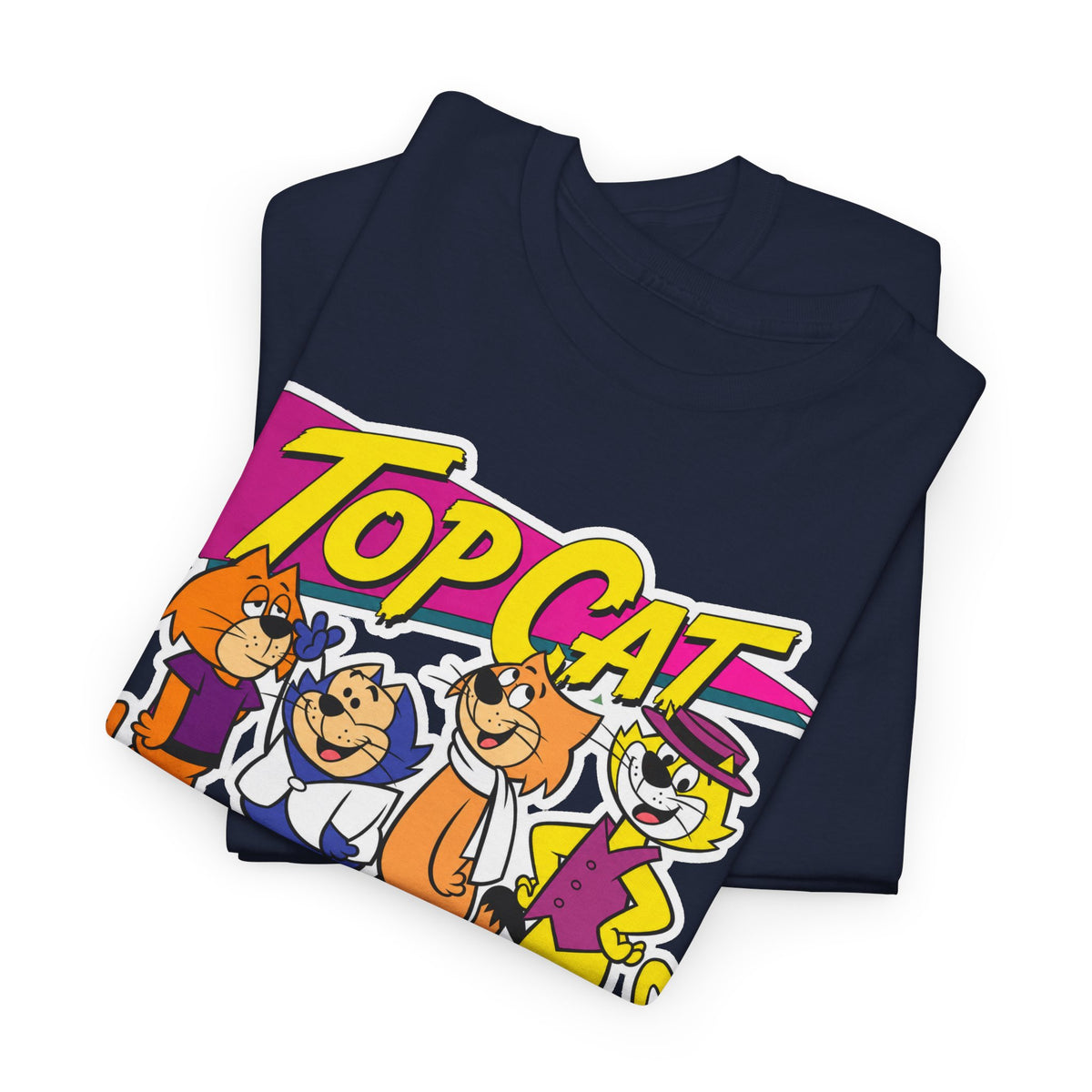 Top Cat Retro Cartoon Cotton T-Shirt / Tee