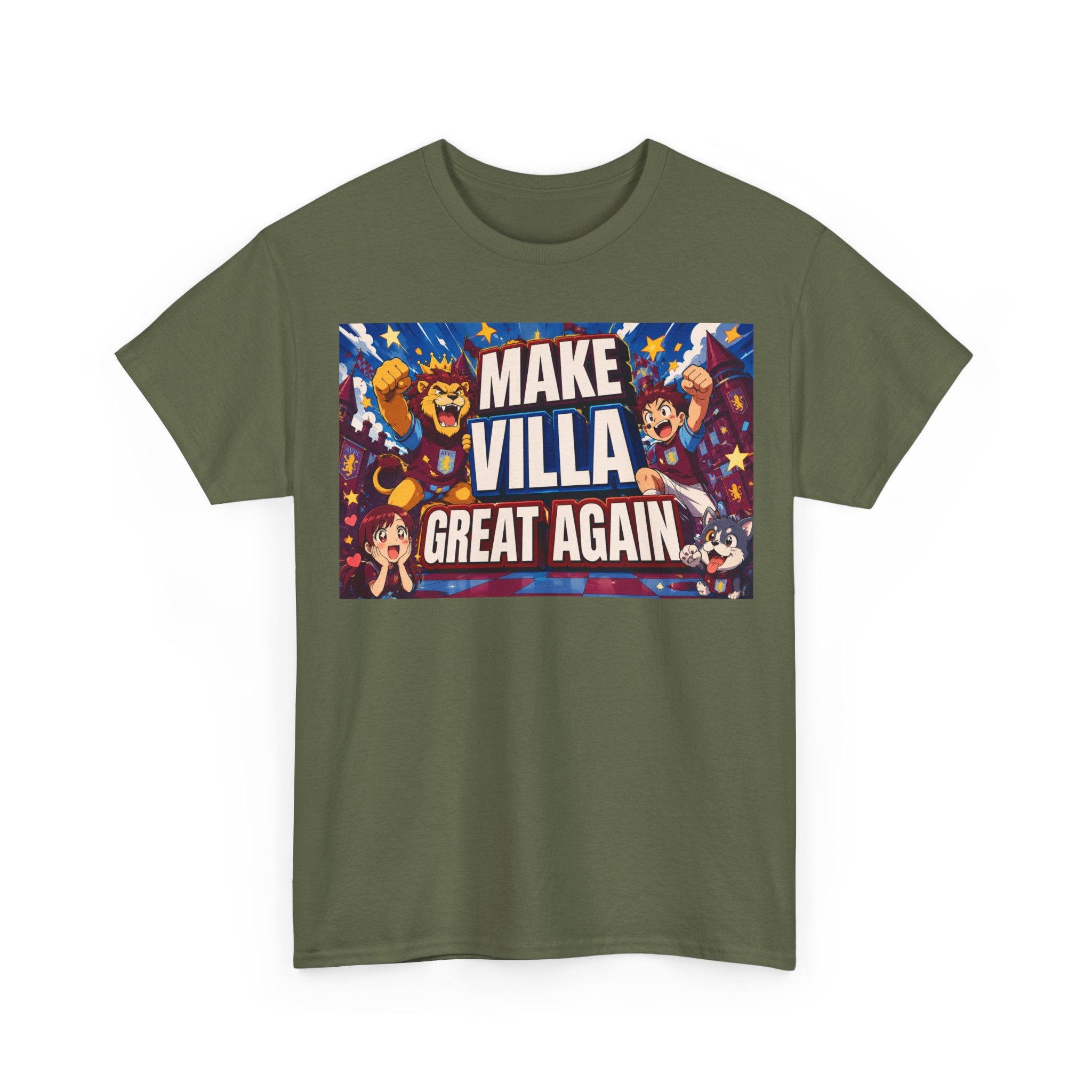 Aston VIlla Make Villa Great Again T-Shirt — Funny Political Parody Tee