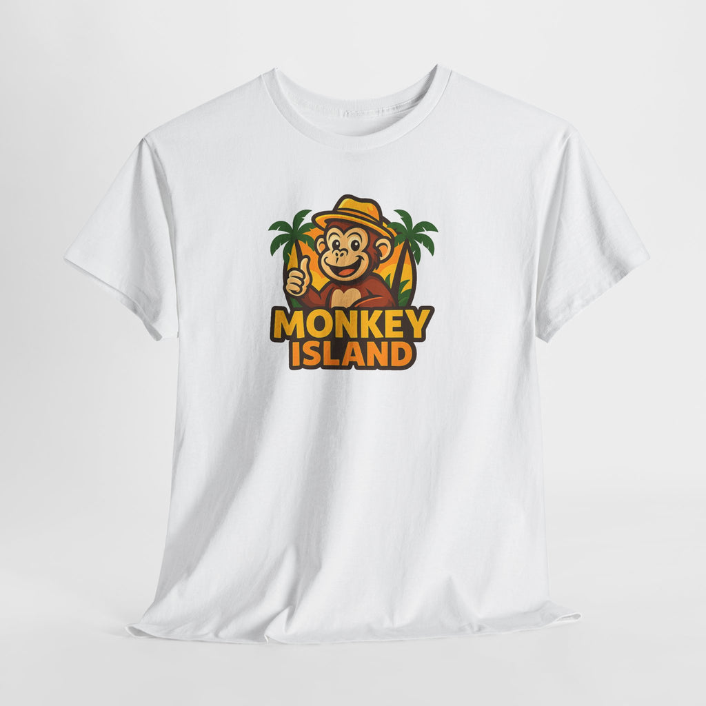 Monkey Island T-Shirt — Cute Tropical Monkey Logo Tee