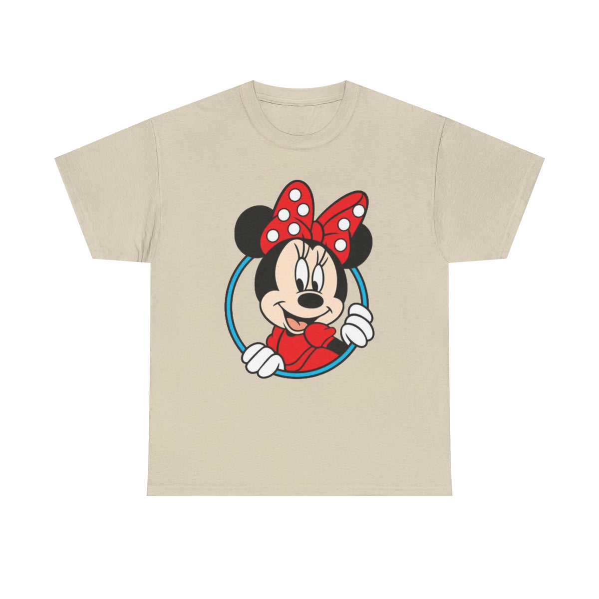 Minnie Mouse Retro Peeking Cotton T-Shirt / Tee
